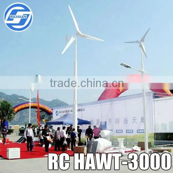 3kw wind turbine generator, micro hydro generator for residential use on-grid system