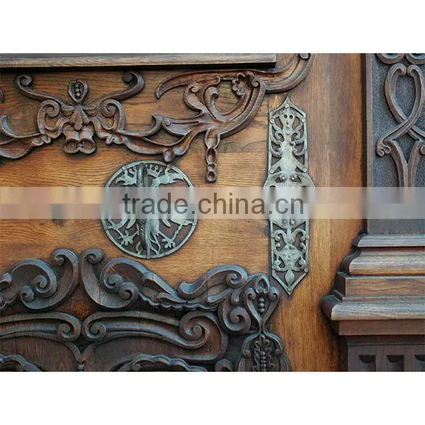 Unique wooden renaissance carved doors