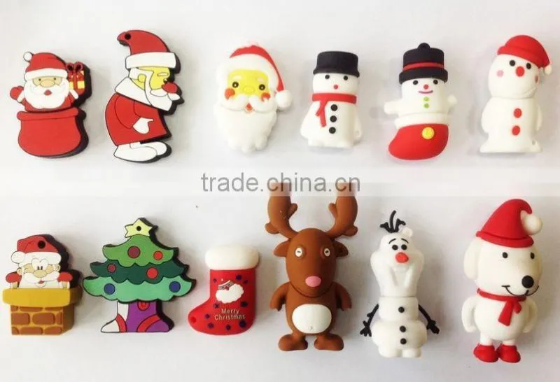 2015 new year Christmas promotion gift PVC sock USB