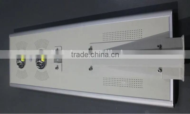 60W bridgelux chip led and high quality monocrystalline silicon import from usa all in one solar street light