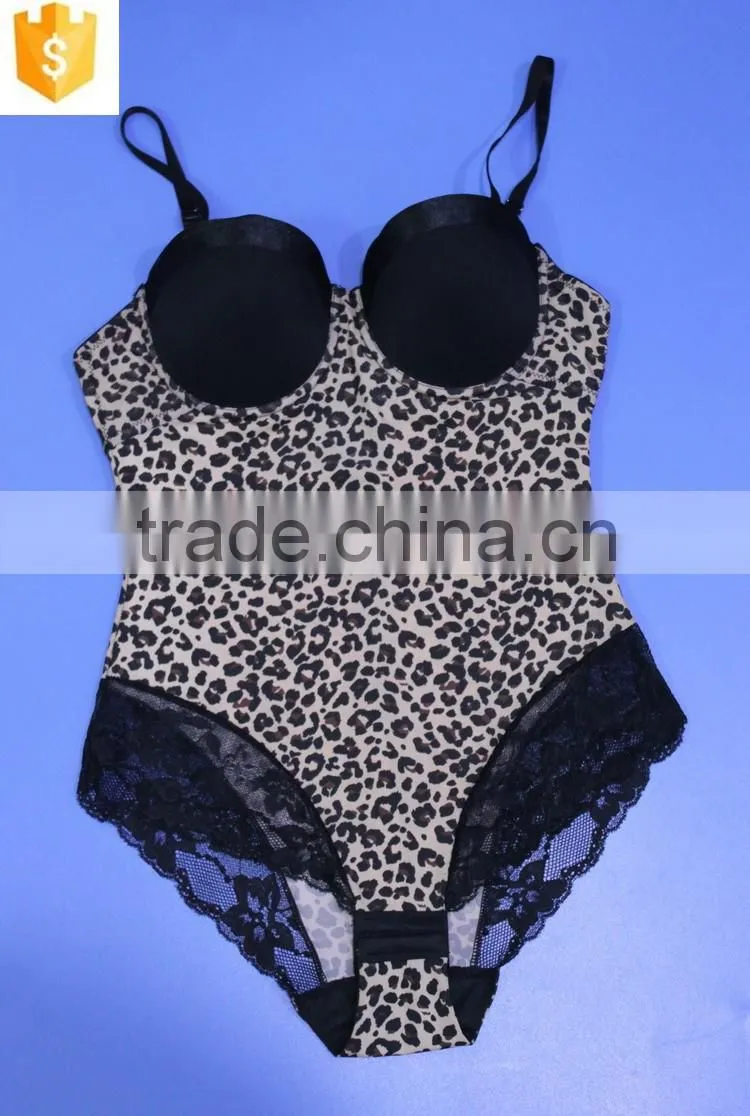 High quality Leopard pattern Shapewear,sexy ladies corset