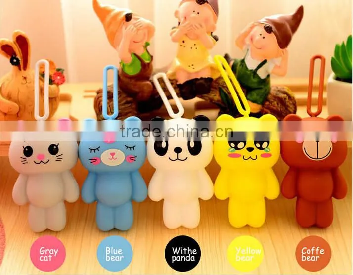2015 animal-shaped car key silicone case, key finder