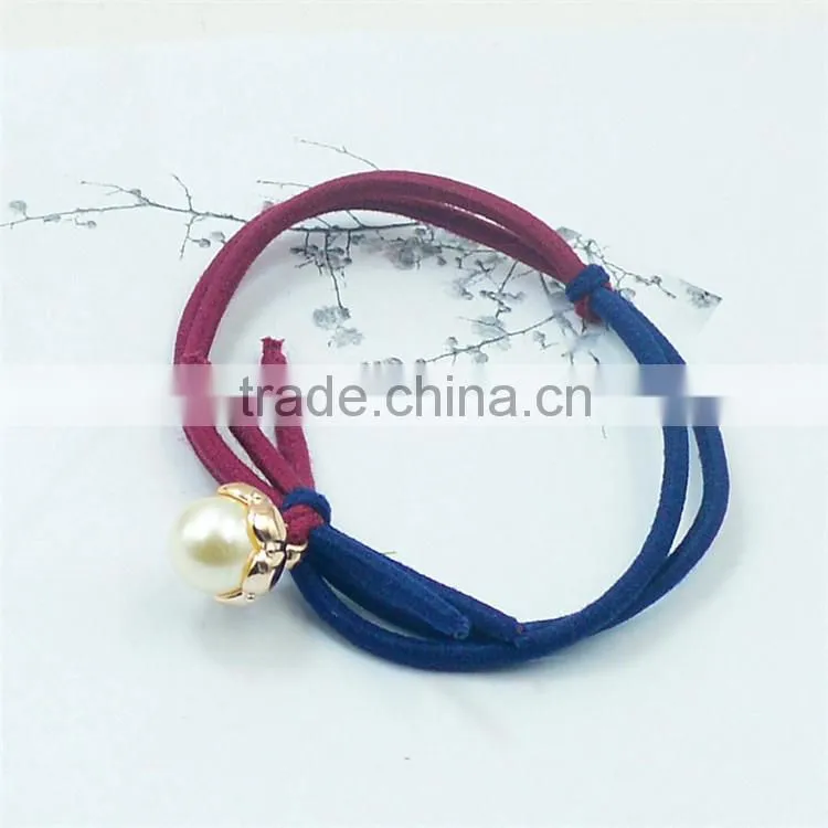 Craft Pearl Elastic Hair Ring Headband Hair Rubber for Women Hair Accessories