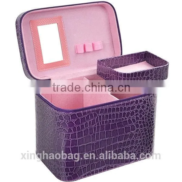 2015 newest square shape make up cosmetic bags factory supplier in shenzhen