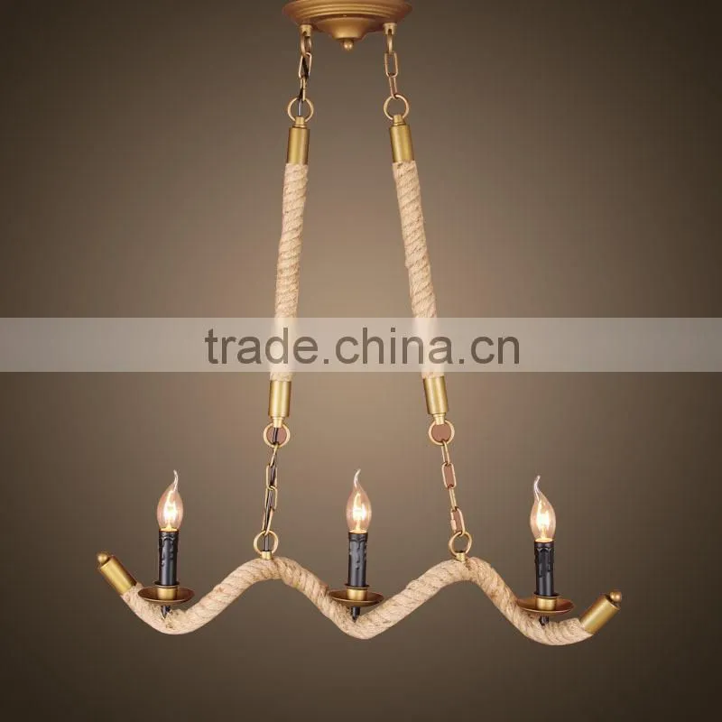 America vintage with rope industry pendant lamp
