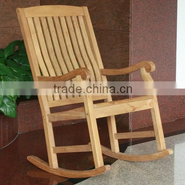 natural Teak Rocking Chair