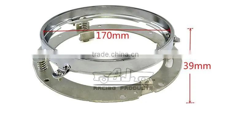 BJ-HGC-003 7" LED Headlight Mounting Ring Bracket For Harley Davidson Touring 1994-2013