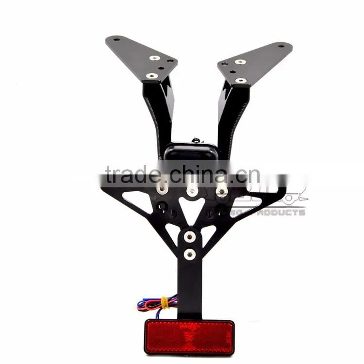BJ-LPL-TMAX001 Motorbike fashionable popular Lisence Plate Bracket Black CNC Aluminum Tail Bracket for Yamaha T MAX 530
