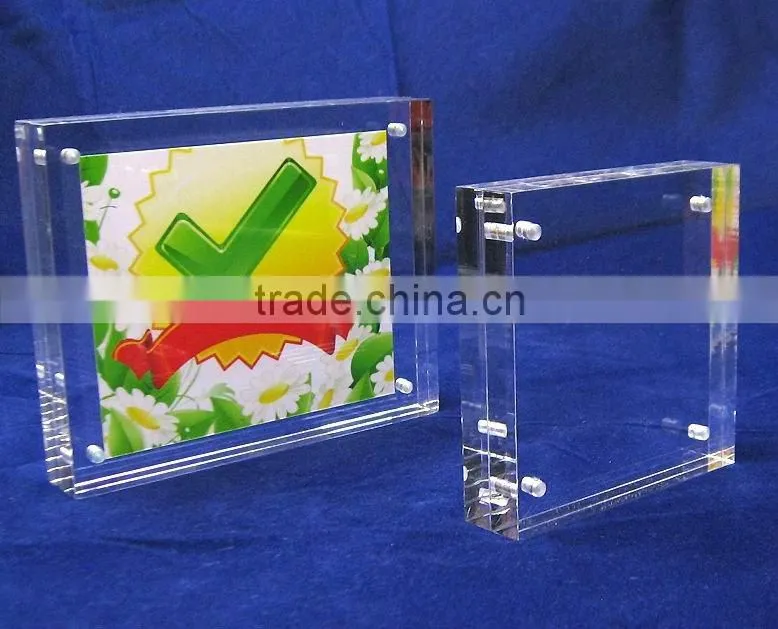 Acrylic logo block for shop advertising