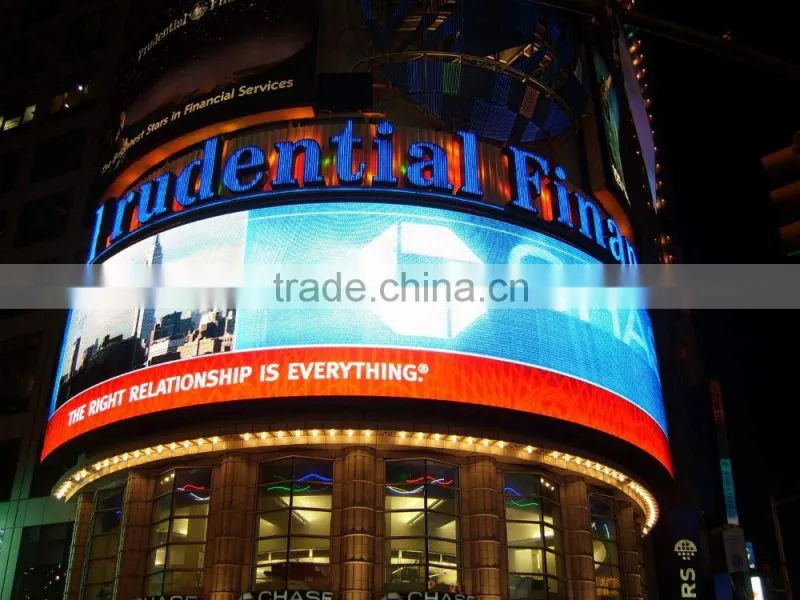 ShenZhen Piranha series 3 in1 outdoor curved digital led display/P10 waterproof advertising led display