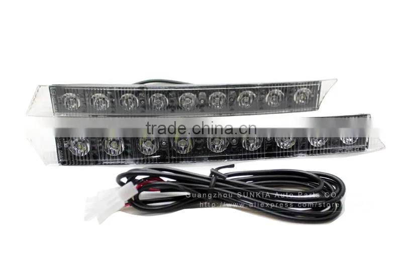 2015 New products long life High power 9 led drl turn signal light waterproof
