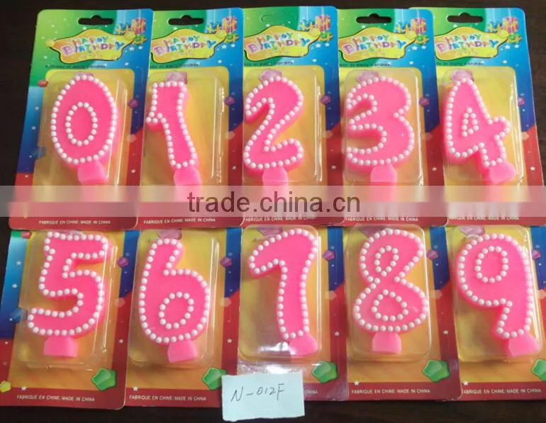 Number Shaped Candles For Wedding Favors