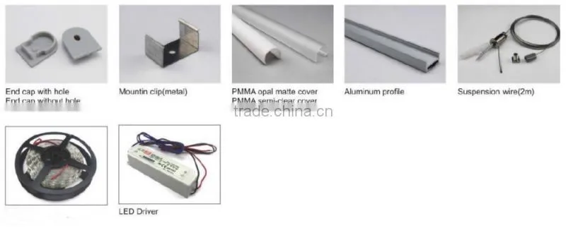 aluminum profile ceiling lamp