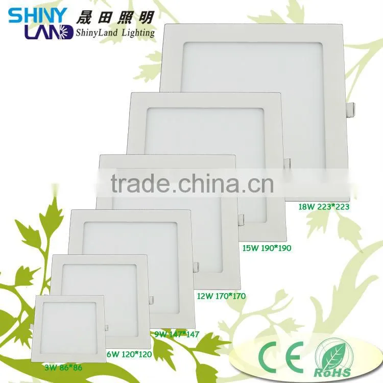 On sale 6w ultra thin led panel light,square led ceiling light, led surface panel light