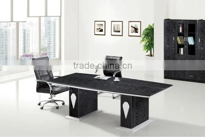 hot sale high quality modern latest style with wire management aluminum decoration wooden conference desk meeting table