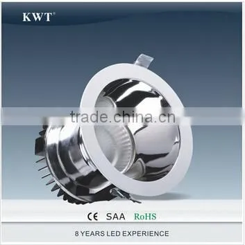 CE RoHS SAA TUV GS Certification Anti-glare Commercial COB LED Downlight 22w-100w