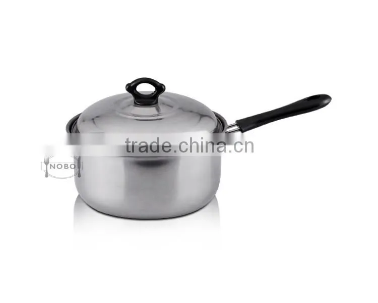 Nobo wholesale stainless steel milk pot with steel lid