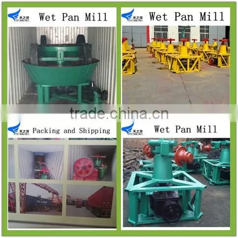 Crusher Wet pan mill for gold mine
