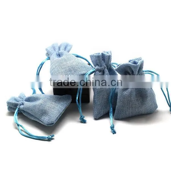 Small Jute Jewelry Pouch