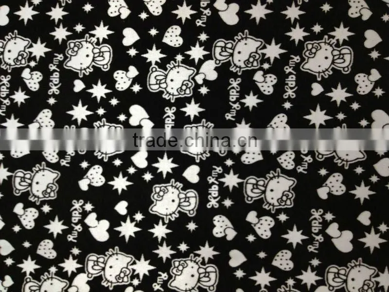 New fashion PVC leather with flock use for handbag