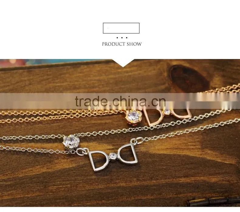 Two layers 925 silver choker necklace