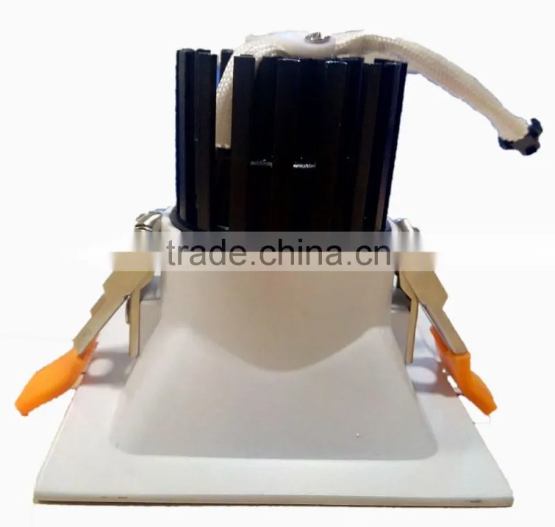 CE ROHS approved China 5w 7w 12w 20w square recessed led downlight dimmable with CRI>80