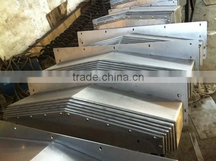 Flexible Spaceless Cost Effective Telescopic Steel Shield For Industries