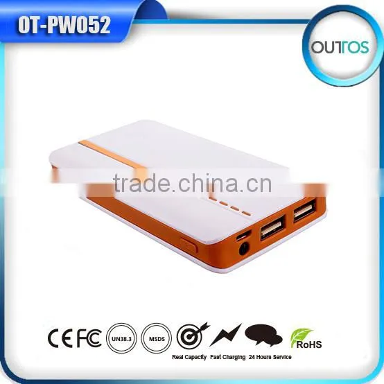 Portable ultra slim 8000mah li-polymer battery power bank