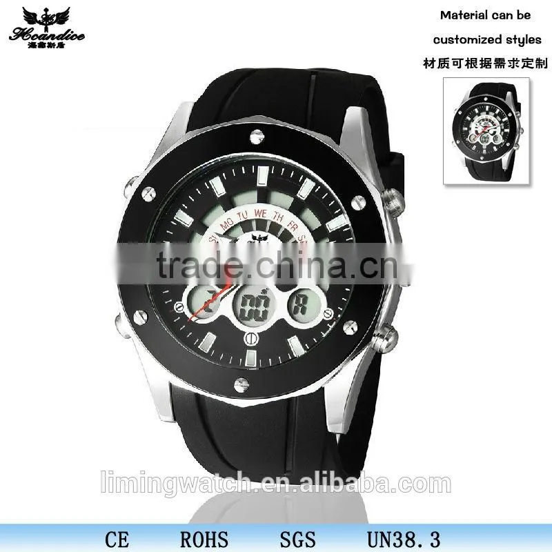2015 hot sell silicone sport watch wrist watch
