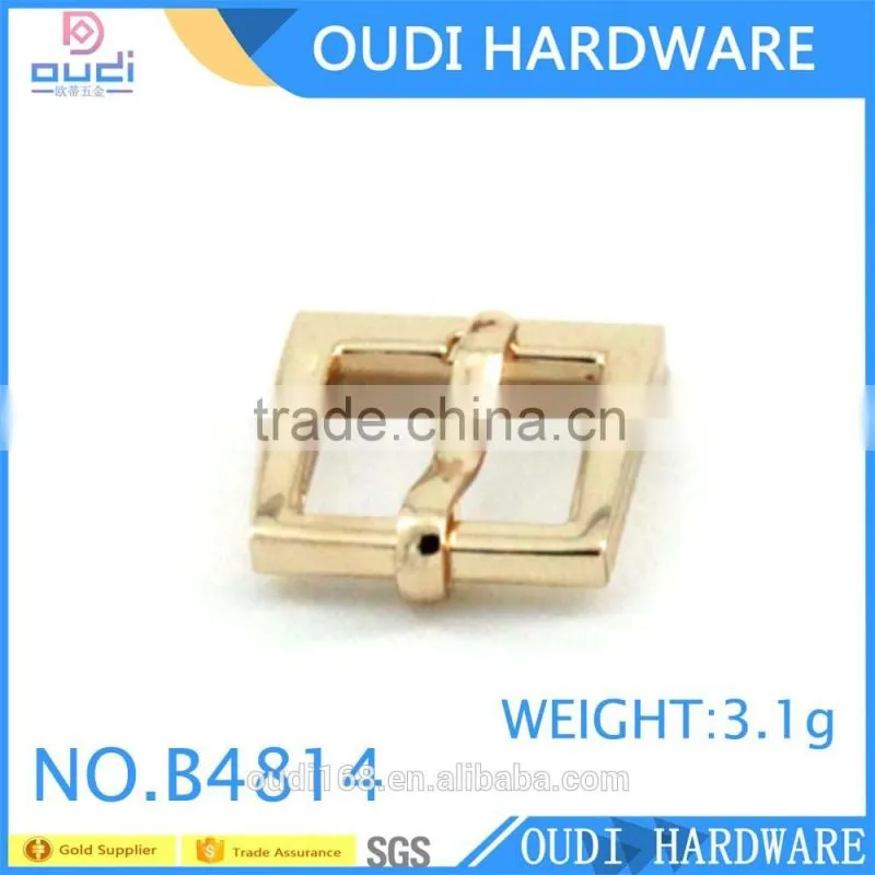 SGS Zinc Alloy Light Gold Shoe Buckles Shoe Decoration Accessories Metal Shoe Buckle Parts