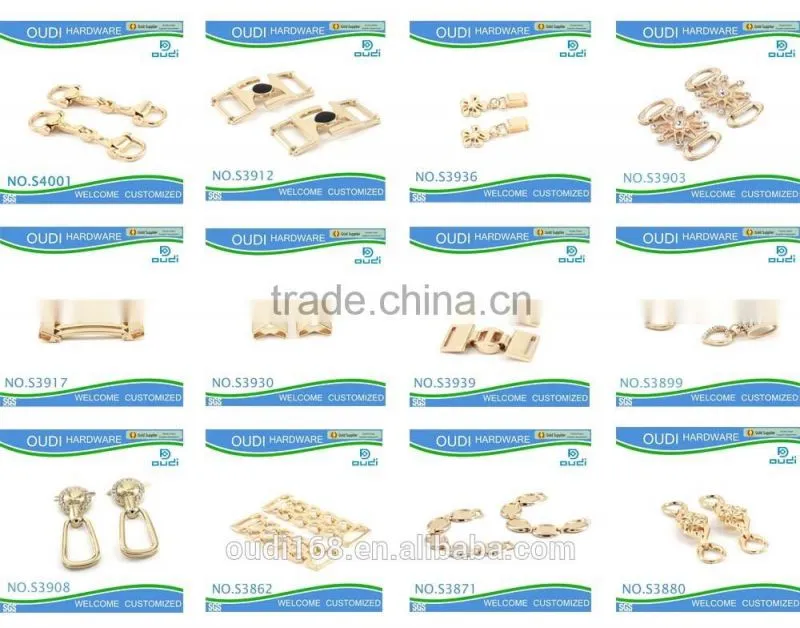 Common Design China Manufacture Metal Shoe Decoration Buckle with Lock