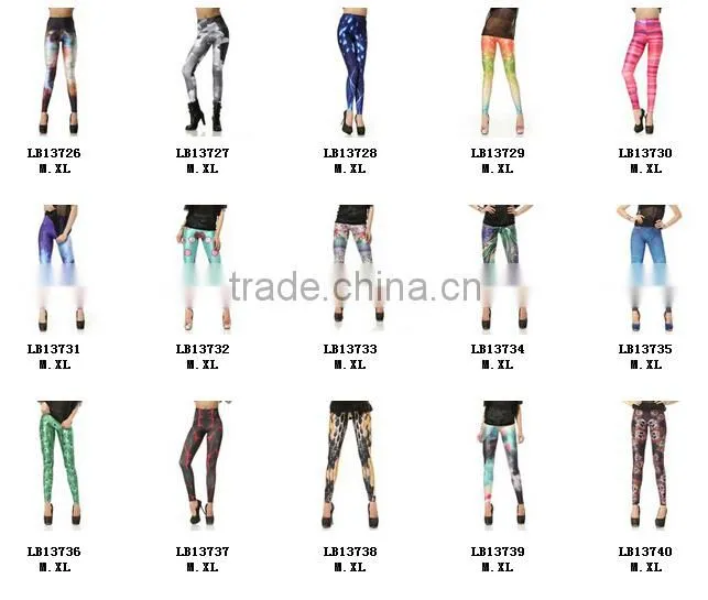 2016 Fast Delivery Good Quality Galaxy Women Colorful Leggings Fitness