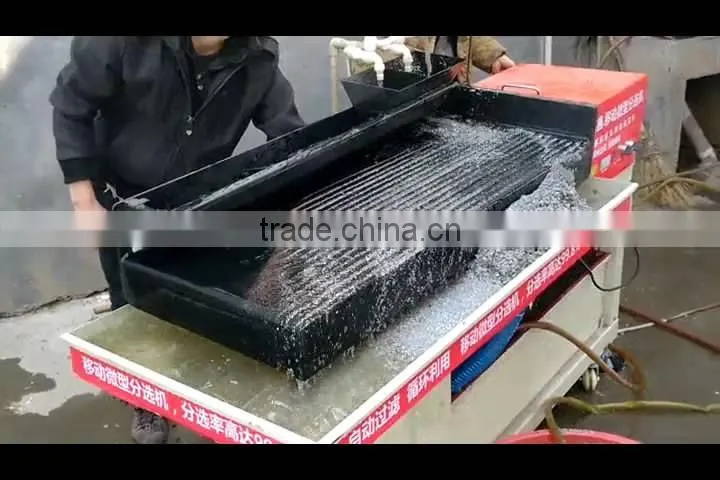 mobile Small capacity Laboratory shaking table for find river gold