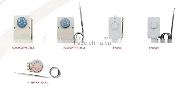 L Style capillary thermostat for refrigerator
