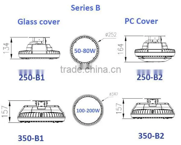 200w UFO LED high bay light, 200w led high bay light industrial warehouse lighting high bay led light
