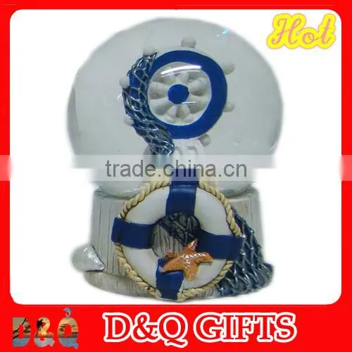 Customed Nautical polyresin nice water globle-80MM