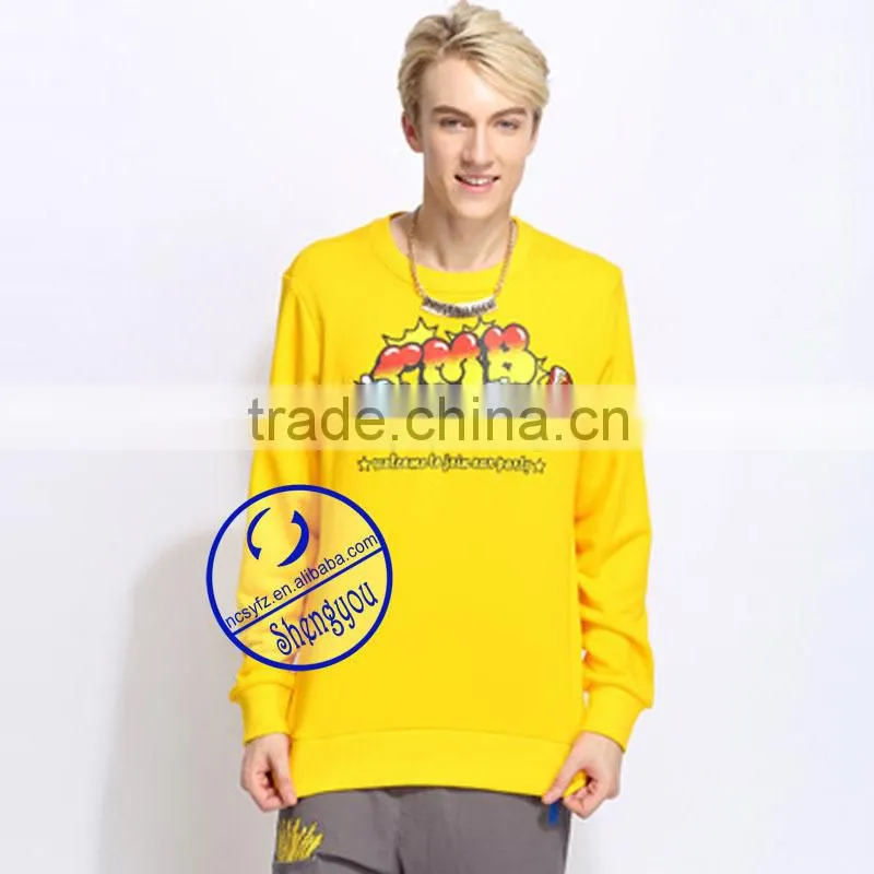 Custom 100% Fleece Cotton Men Pullover Hoodie Sweatshirts