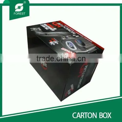 RSC mode foldable brown paper carton box for machine