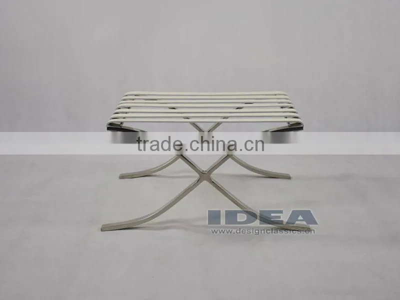 DC2001 Replica Mies Van Der Rohe Barcelona Ottoman Cream White