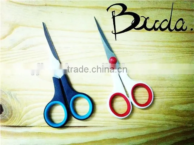 7.5" Good shape hot sale office scissors with plastic handle BD-S1666