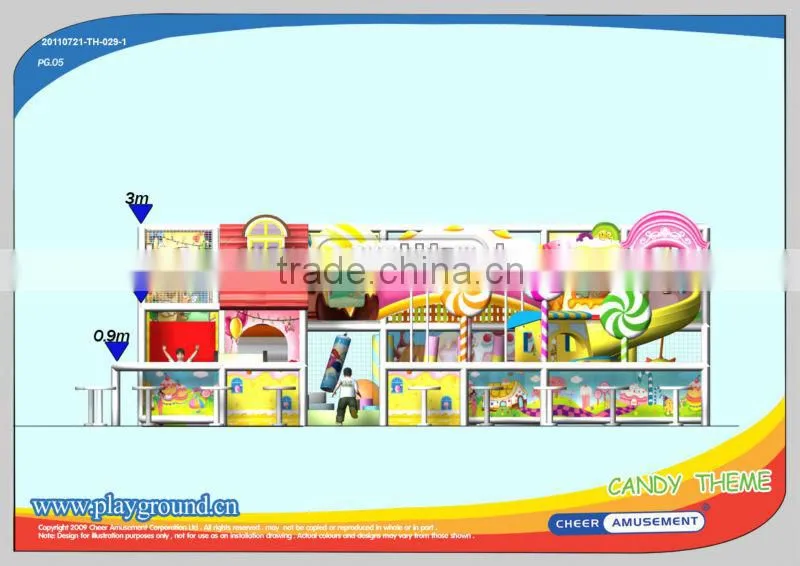 Cheer Amusement children indoor candy castle amusement park