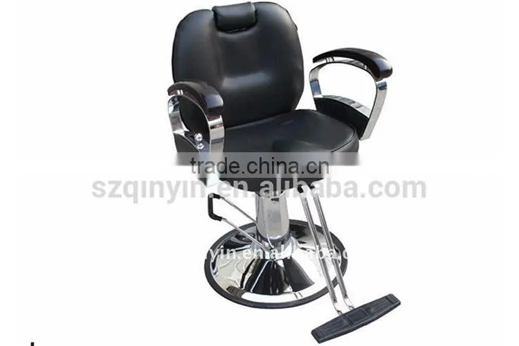 Artificial leather metal black hot sale comfortable electric barber chairs