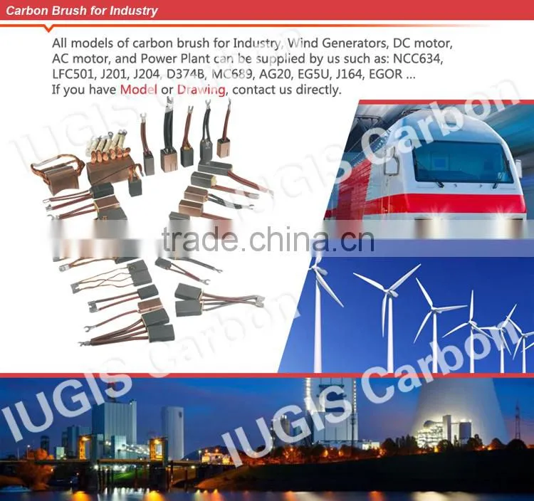 MG1147 Industrial Carbon Brush for wind power plant