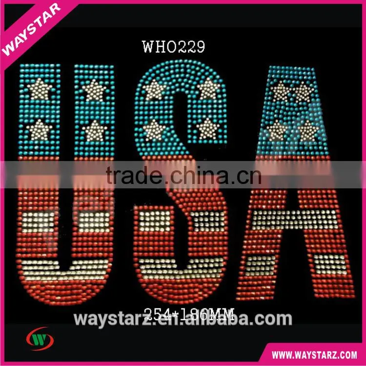 New Product USA Rhinestone Design Transfers