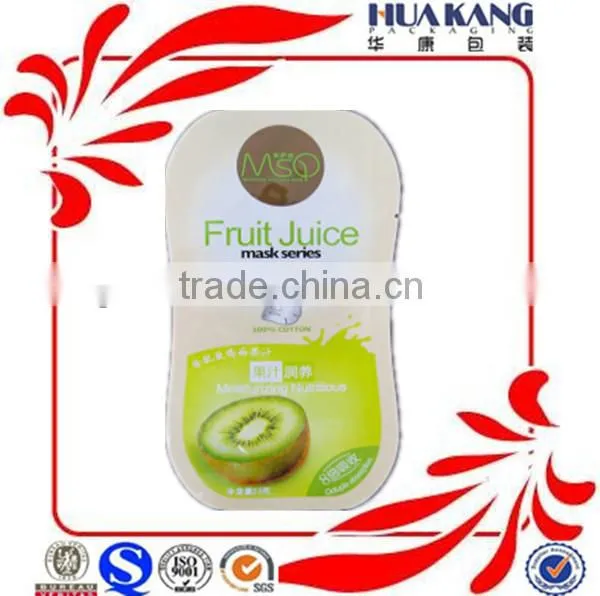 Fruit juice mask series irregular aluminum foil bag