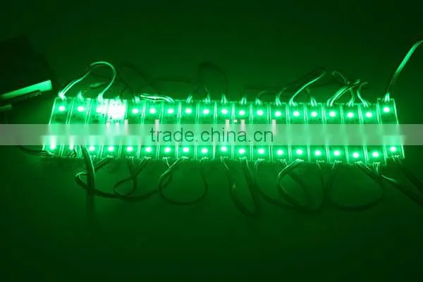 3LEDs WS2811 outdoor led smd pixel module screen,3pcs 5050 RGB SMD LEDs,DC12V input,20pcs a String,75MM*15MM,Waterproof IP67