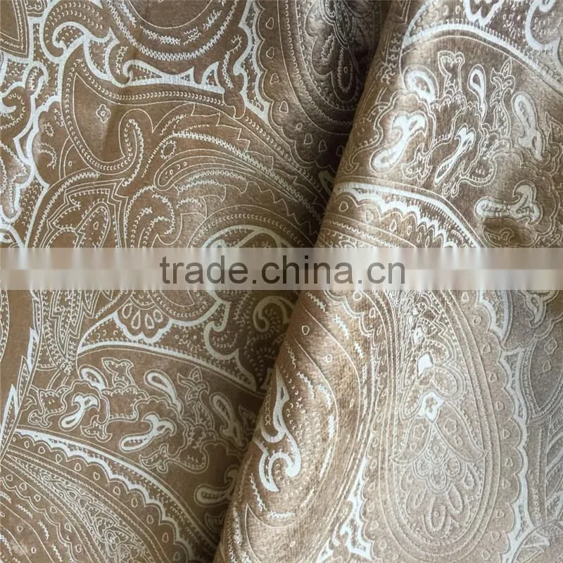 Cheap FDY dyed with taped embossed velvet