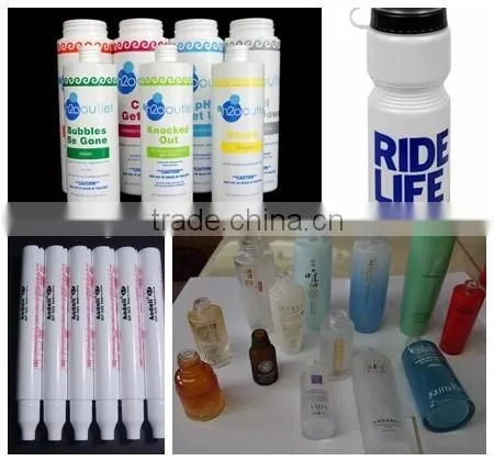 4 color cylindrical automatic silk screen printing machine for plastic bottle