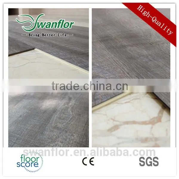 White Wood WPC FLOOR CORK BACKING Vinyl Floor Tiles
