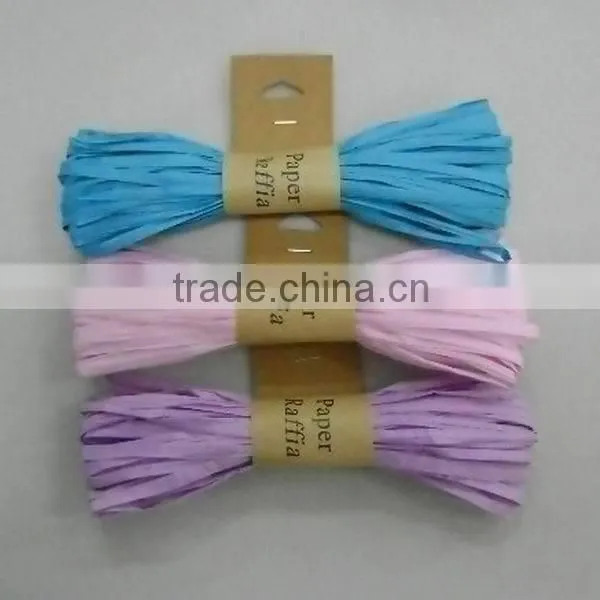 HOT SALE Black Paper Raffia Ribbon Cords Spool, Paper Raphia Cord